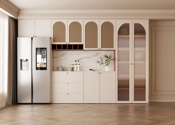 Factory Modern Kitchen Cabinet With Various Carcass Material For Hotel