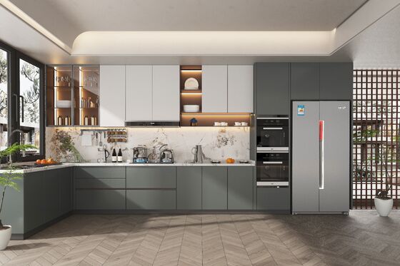 Wholesale Wood Kitchen Furniture Hotel Apartment Kitchen Cabinet Home Use