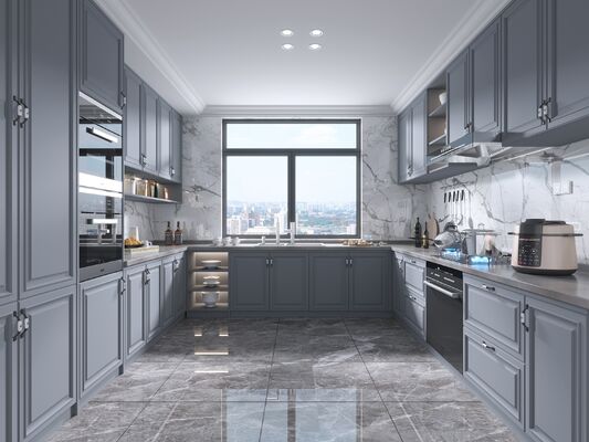 House Kitchens  Modern Style Kitchen Cabinets Custom With Marble Countertop