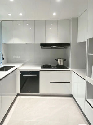 European Grain Complete Sets Modern Designs Kitchen Cabinet For Apartment