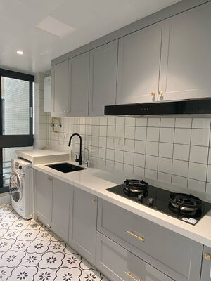Home furniture Modern Kitchen Cabinet With Particle Board Carcase Material