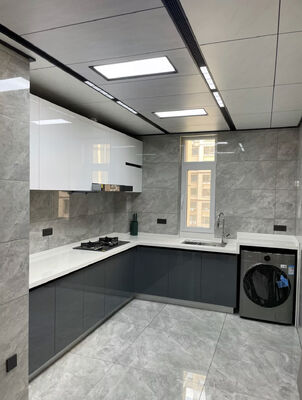 Atmospheric Multi-Color Texture Mix And Match Modern Kitchen Cabinets
