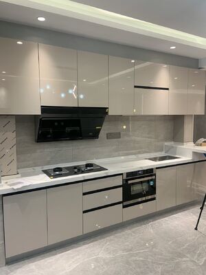 Laminate Kitchen Cabinets Full Set Home Furniture With Stainless Steel Sinks