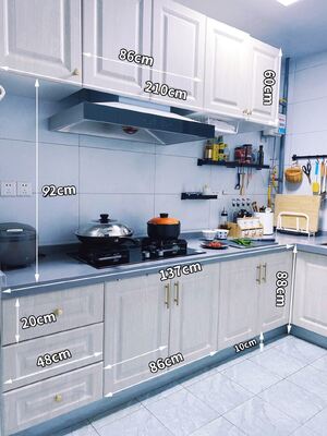 Residence Custom Sintered Stone / Marble / Granite Laminate Kitchen Furniture Sets