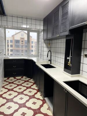 Home Furniture Kitchen Cabinets With  MDF Door Material