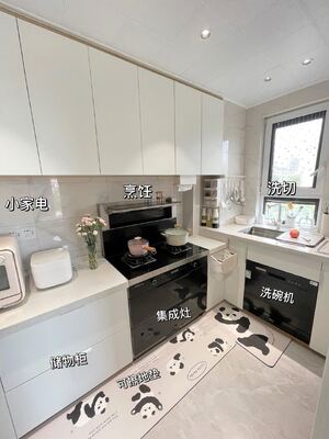 Contemporary L-Shape Medium Kitchen Shaker Cabinets Modular Customized Furniture