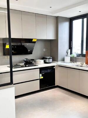 Lacquer Cupboard Customized Own Design Modern Kitchen Plywood Wooden Cabinet