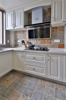 Custom Shaker Melamine Kitchen Cabinets Modular Modern Design