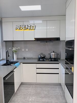 Custom Shaker Melamine Kitchen Cabinets Modular Modern Design