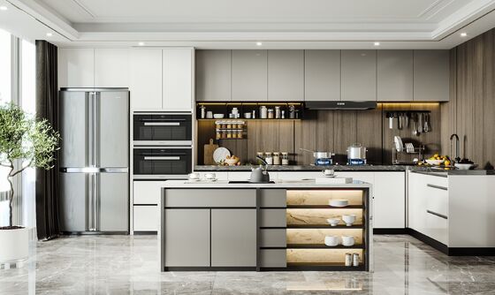 Residence/Apartment/Hotel Water Proof Cabinet Melamine Kitchen Cabinet