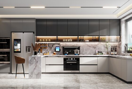 Residence/Apartment/Hotel Water Proof Cabinet Melamine Kitchen Cabinet