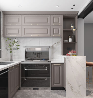 Custom Kitchen Cabinet Modern Modular Built-In Wood Cupboard For Home