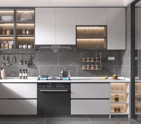 Custom Modern Kitchen Cabinets Modular Design for Residence Hotel