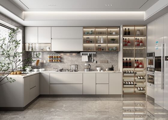 Guangzhou Small Kitchen Design Philippines Custom Kitchen Cabinet For Home
