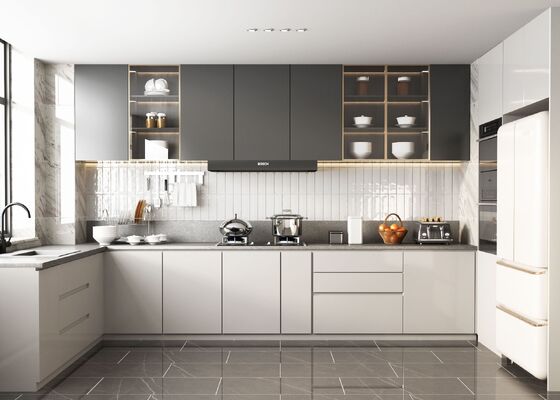 Modern Acrylic Kitchen Cabinet for Apartments and Hotels