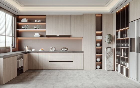 Modern Kitchen Cabinet with MDF Carcase and Blum Hardware