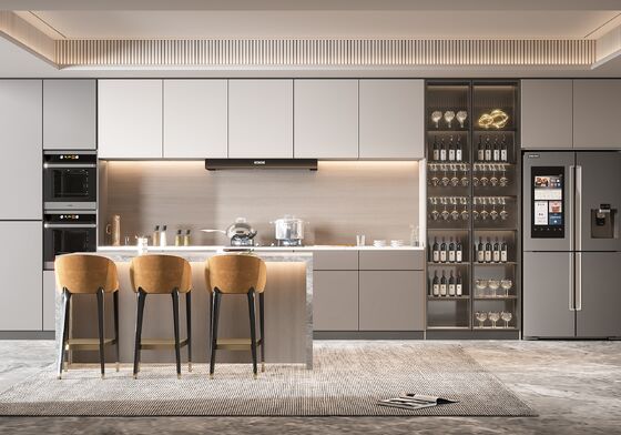 Modern Modular Kitchen Cabinet with MDF Door & Particle Board Carcase