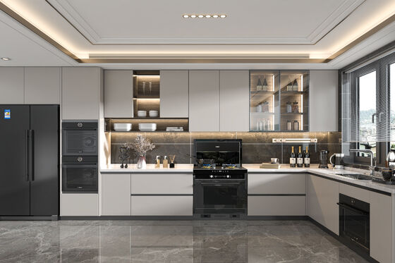 Modular Kitchen Cabinet with Drawer Basket for Residence Hotel