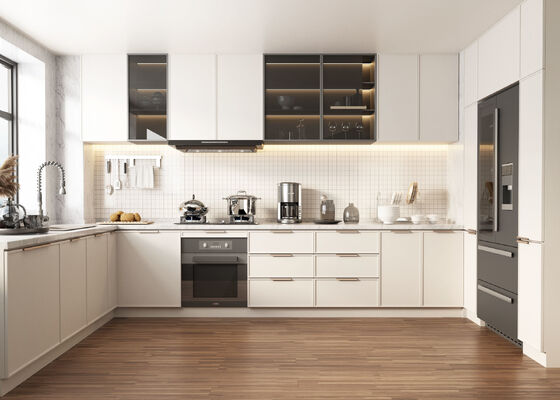 Modern Kitchen Cabinet Custom Wooden Modular Design
