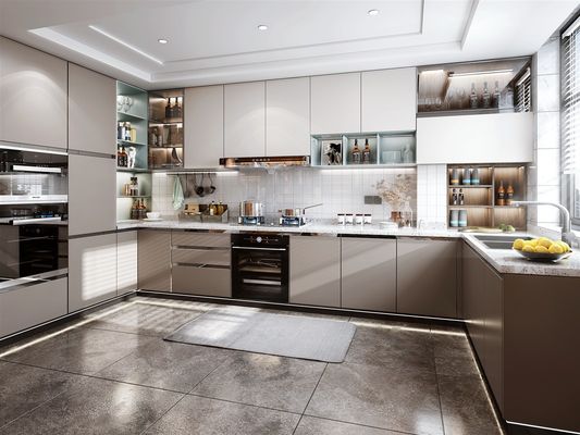 Complete Set Custom Kitchen Cabinets PVC Kitchen Cabinets and Accessories