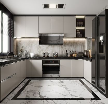 Complete Set Custom Kitchen Cabinets PVC Kitchen Cabinets and Accessories