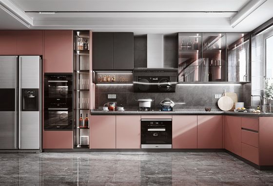 Modern Wood Kitchen Cabinets Custom Island Simple Design Kitchen Furniture