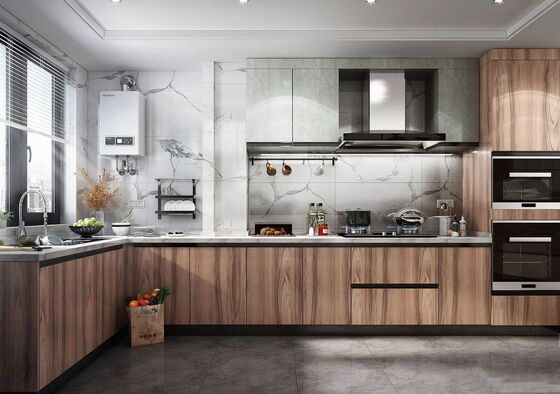 Hotel Project Modular Shaker Design Furniture Island Pantry Kitchen Cabinet Unit