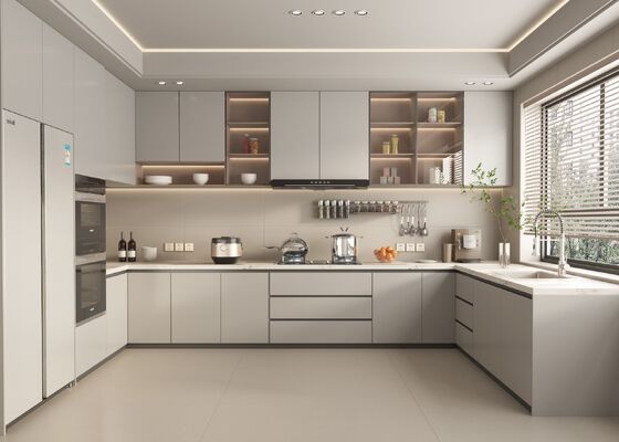 Hotel Project Modular Shaker Design Furniture Island Pantry Kitchen Cabinet Unit