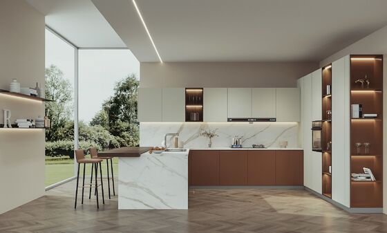 Barbados Hotel Project Customized Modern Kitchen Cabinet Furniture