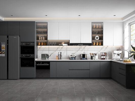 Modular Wooden Kitchen Cabinet With Plywood Mall Sink Storage For Apartment Use