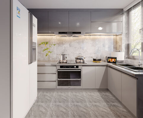 Manufacturer Direct Free Design Furniture Bulk Kitchen Cabinet For Villa Project
