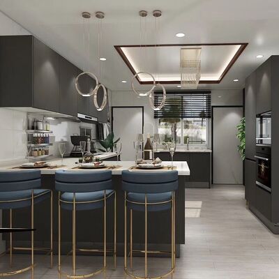 Quality Appliance Modern Kitchen Cabinet With Particle Board & Plywood  Materials factory